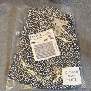 Catherines Black and White Patterned Top